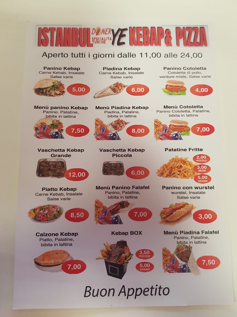 Istanbul YE kebap & pizza...Specialita turche