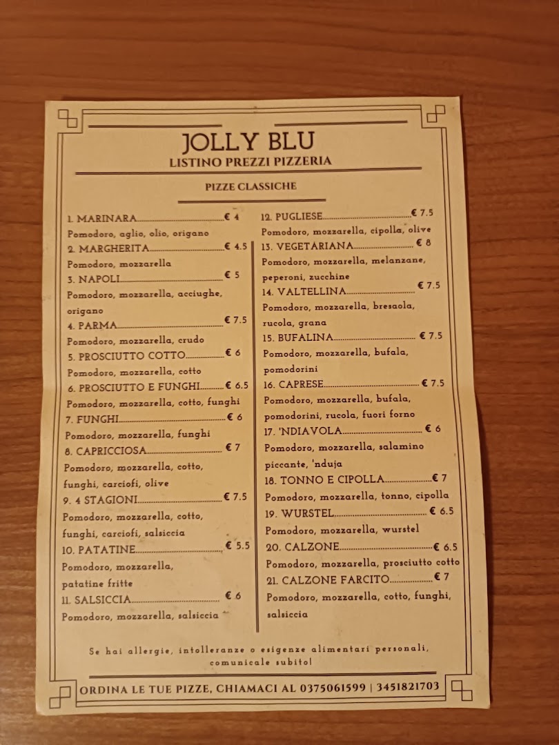 Jolly Blu - Bar & Pizza