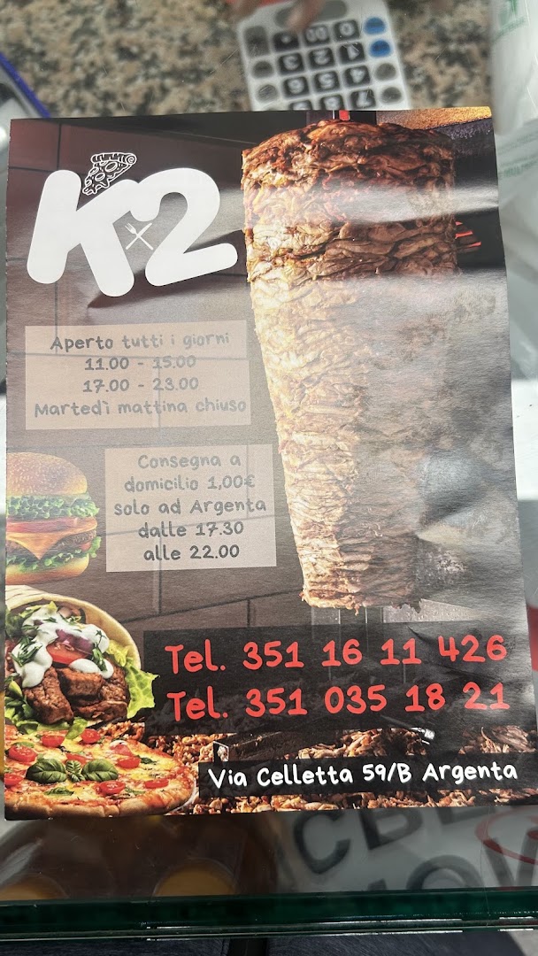 K2 PIZZERIA KEBAB RISTORANTE