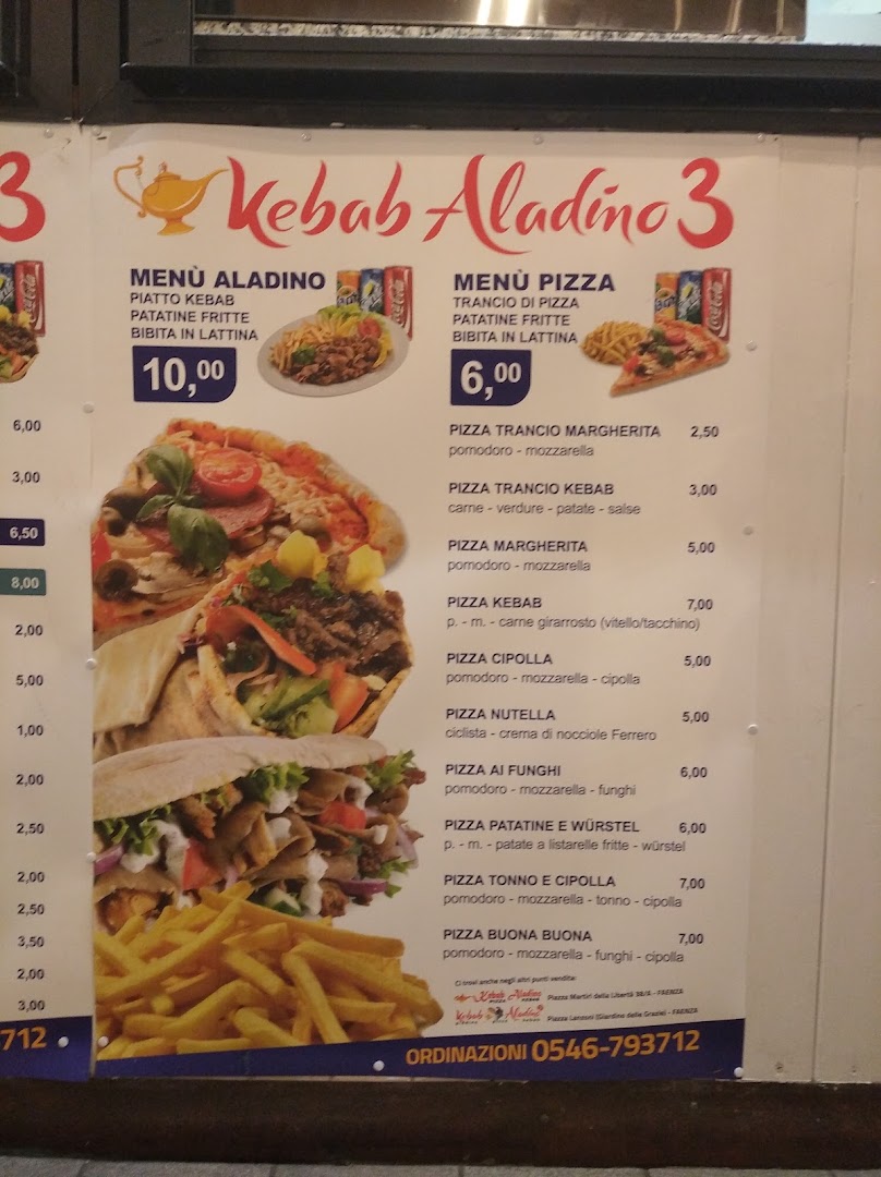 Kebab Aladino 3...piadina...pizza