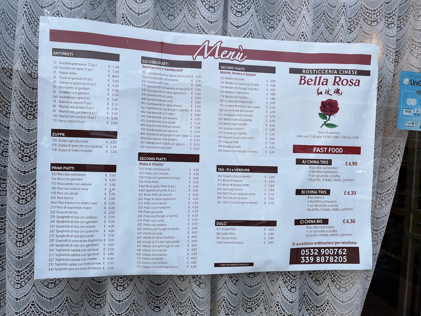 La Rosticceria Cinese Bella Rosa Ferrara