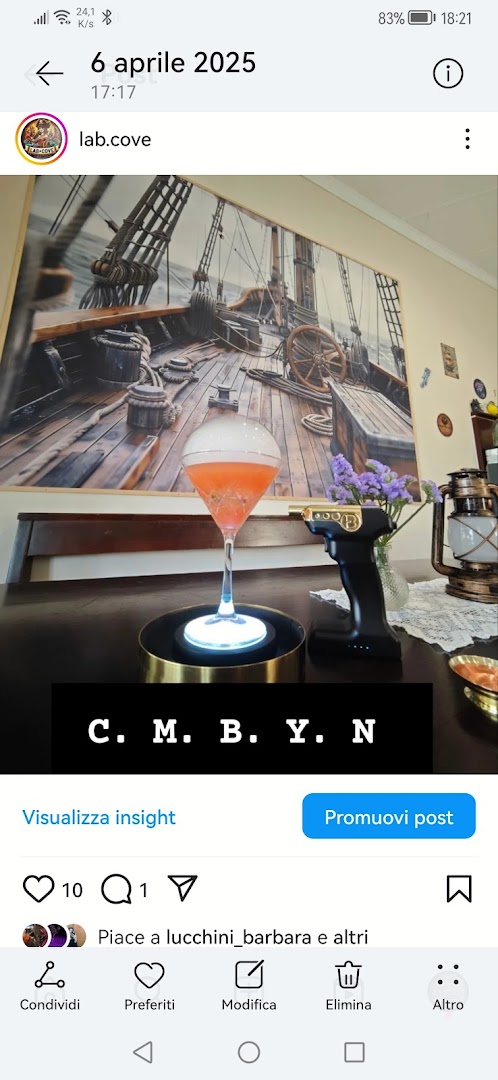 La Taverna Pirata del Lab Cove - bar, cocktails, aperitivi, cucina sempre aperta