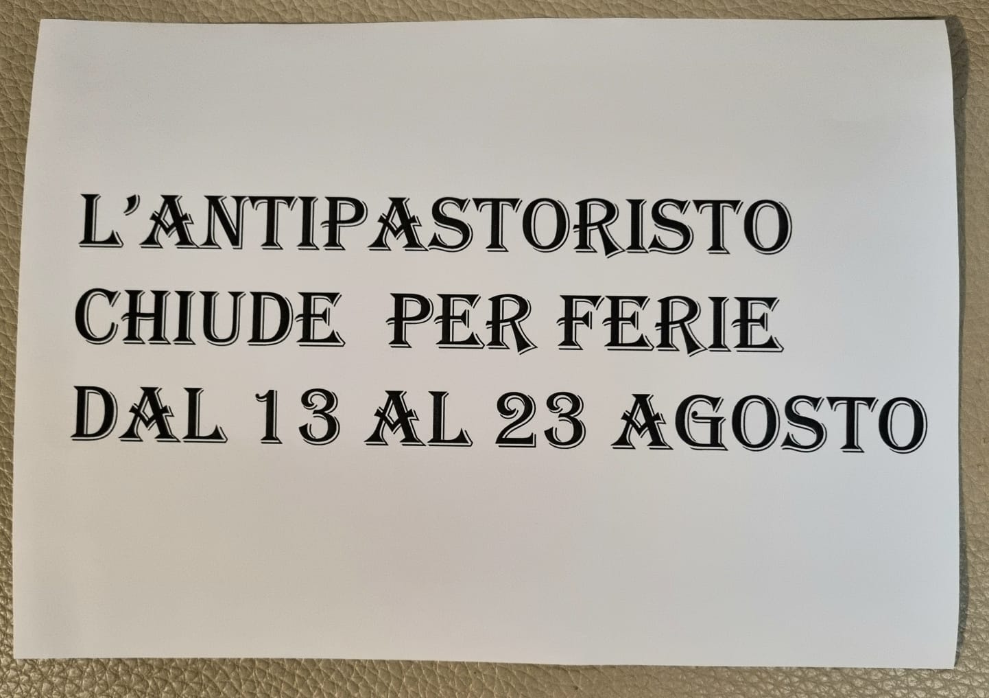 L'antipastoristo...cucina Casereccia
