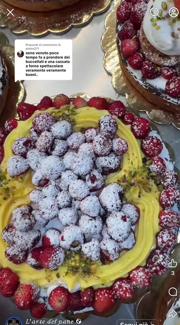 L’arte del pane,la cassata d’oro di Spatafora Filippo