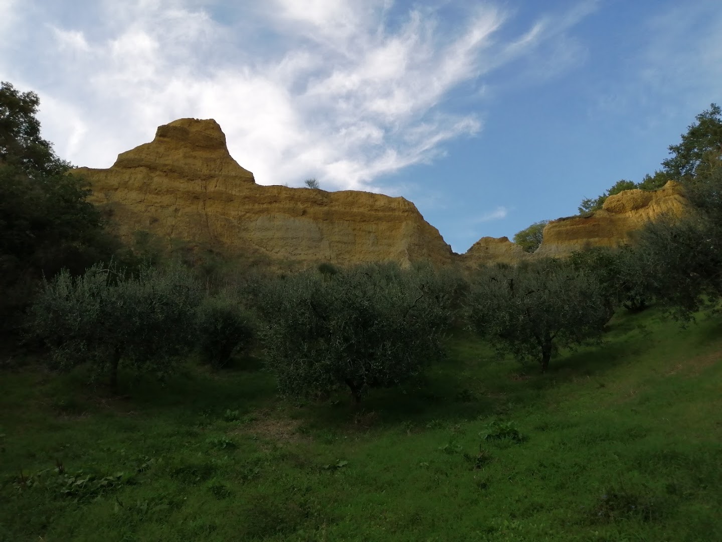 Le balze dell'acqua zolfina