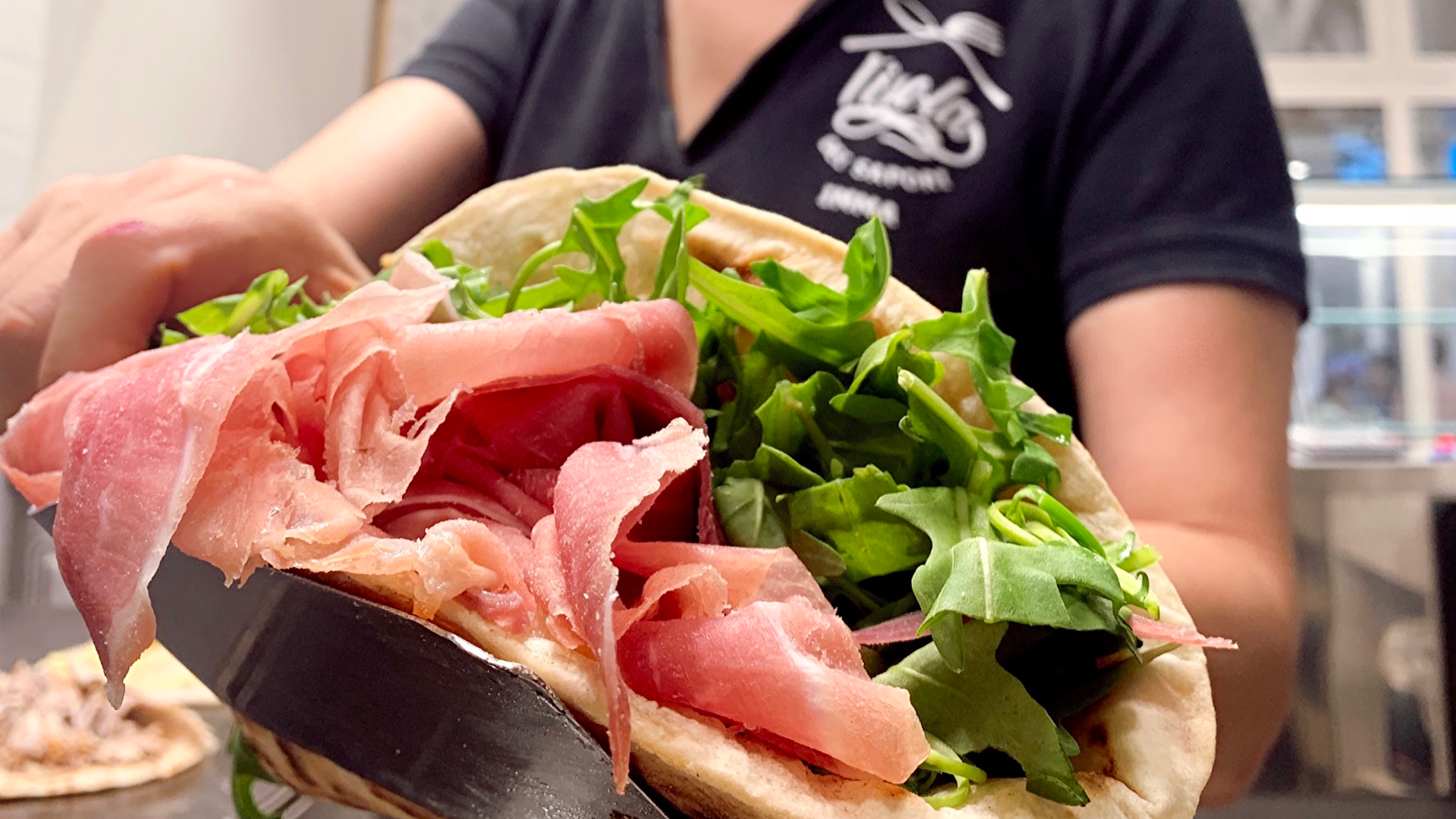 L'isola dei Sapori Pesaro - Piadina ben farcita e Cono dell'Isola
