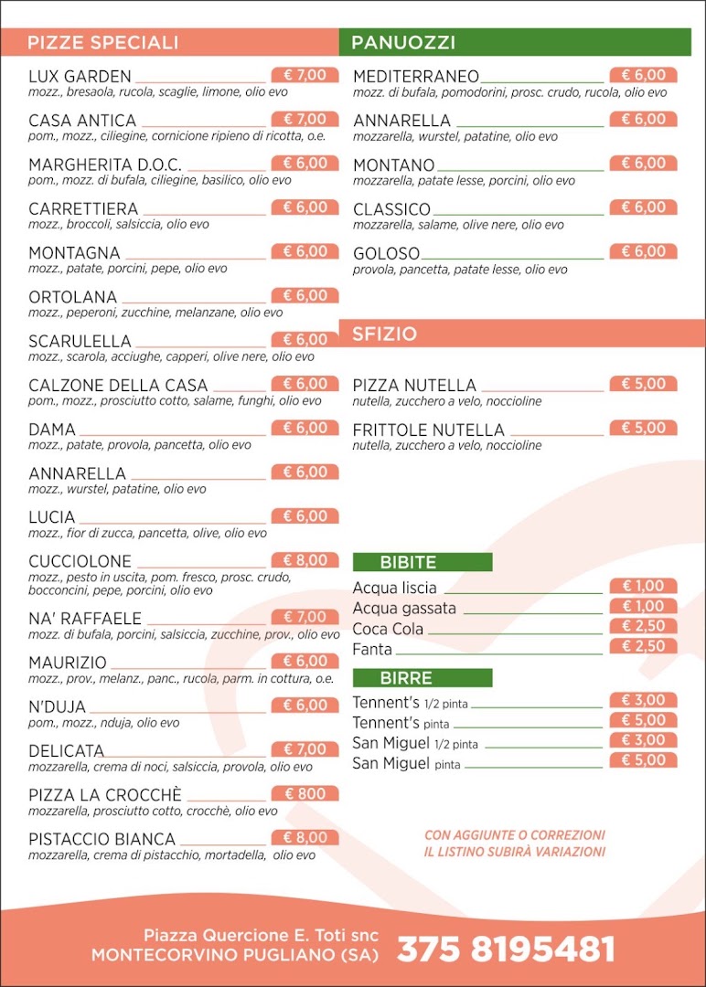 Lux Garden Food e Drink