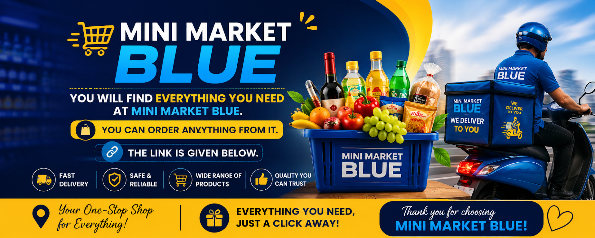 Mini Market blue
