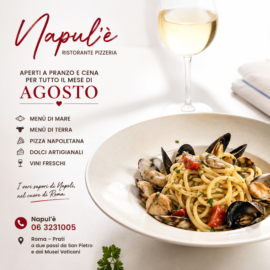 Napul'è Ristorante Pizzeria Napoletano a Roma Prati con Live Music