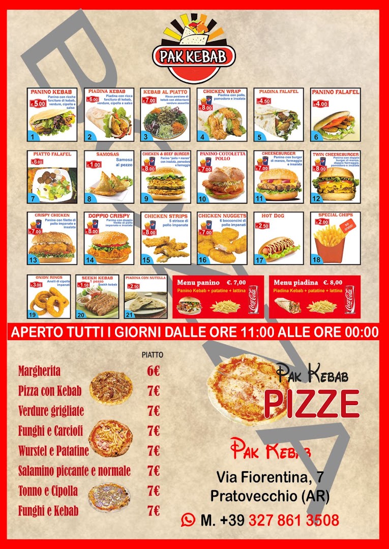 Pak kebab e pizz pratovecchio
