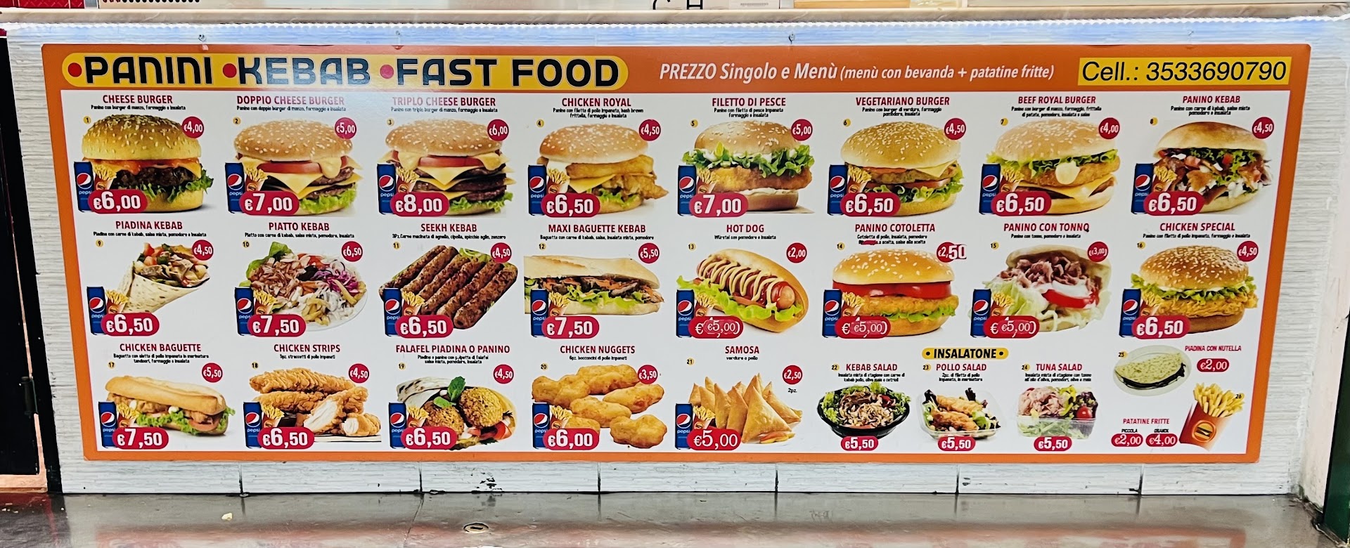 Panini Kebab Fast Food, Genova