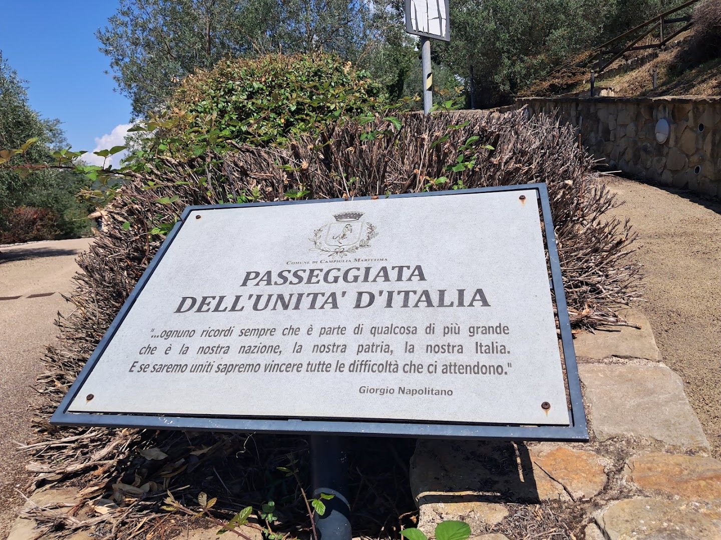 Passeggiata Unità d'Italia, Campiglia Marittima