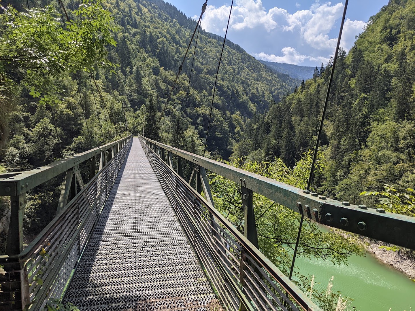 Passerella sul Lago Senaiga, Lamon