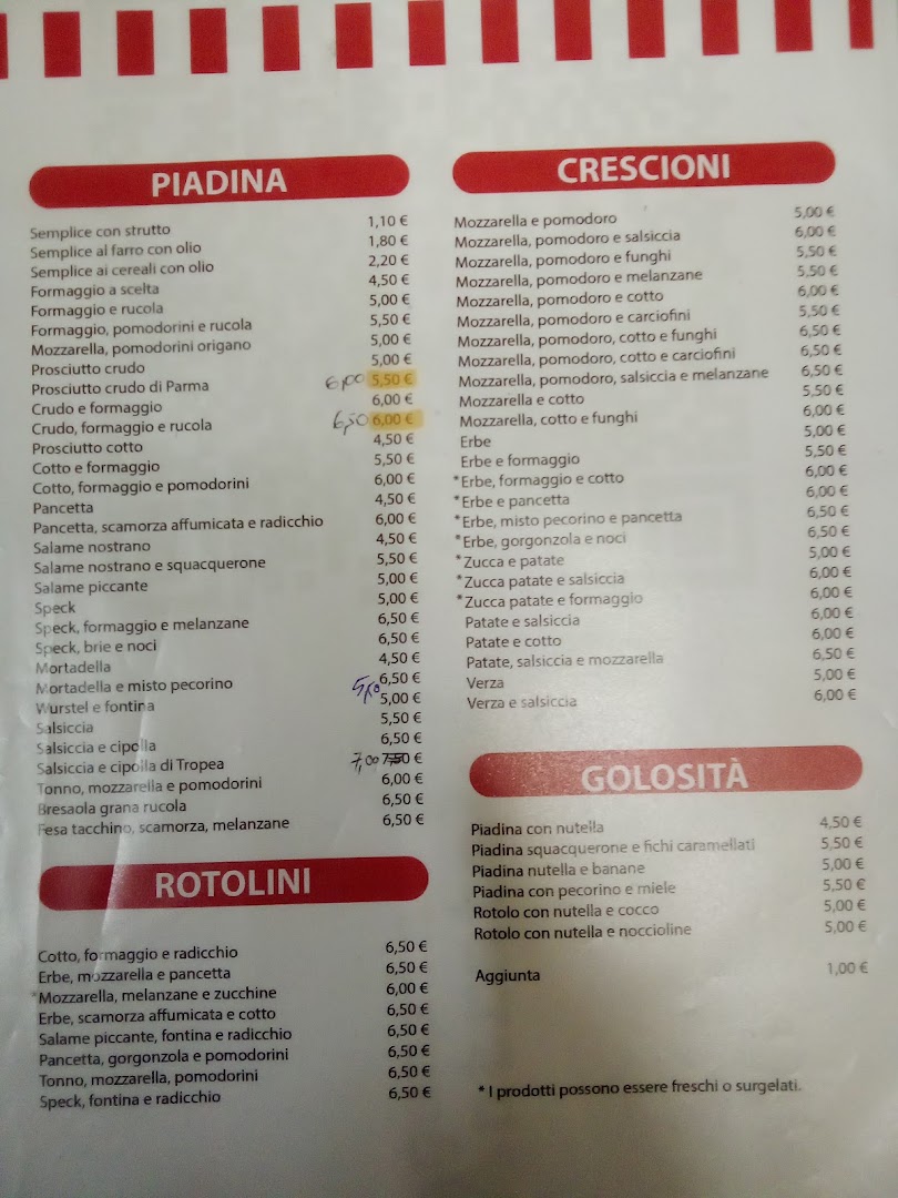 Piadina salina