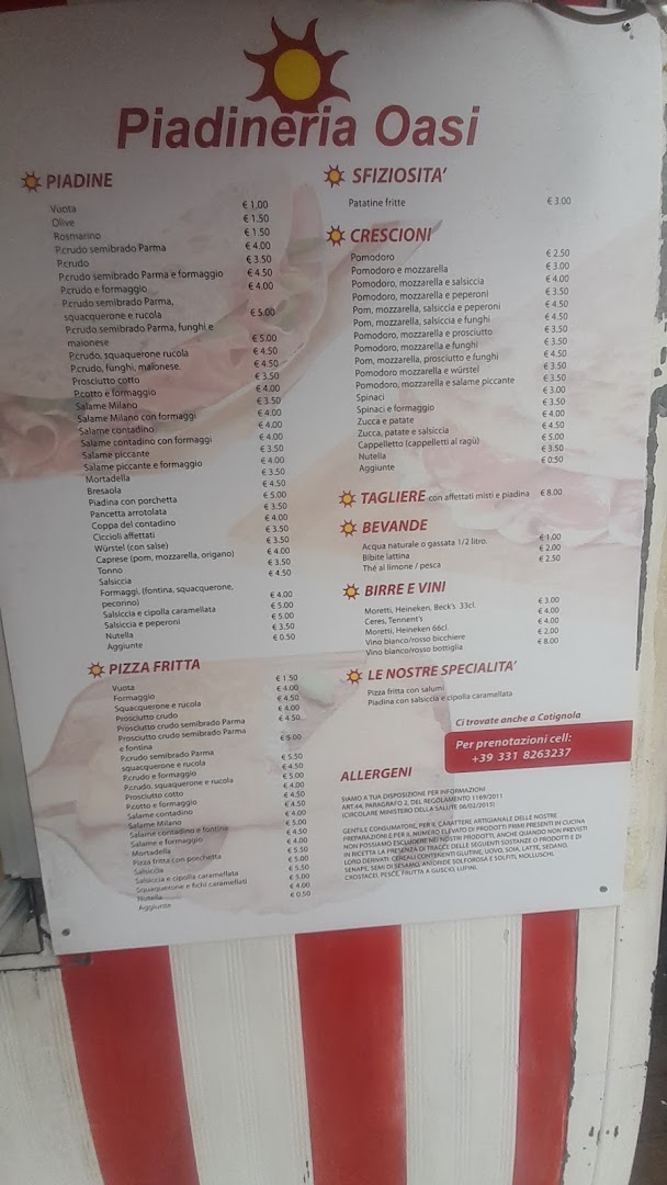 piadineria"OASI" di Toschi Margherita