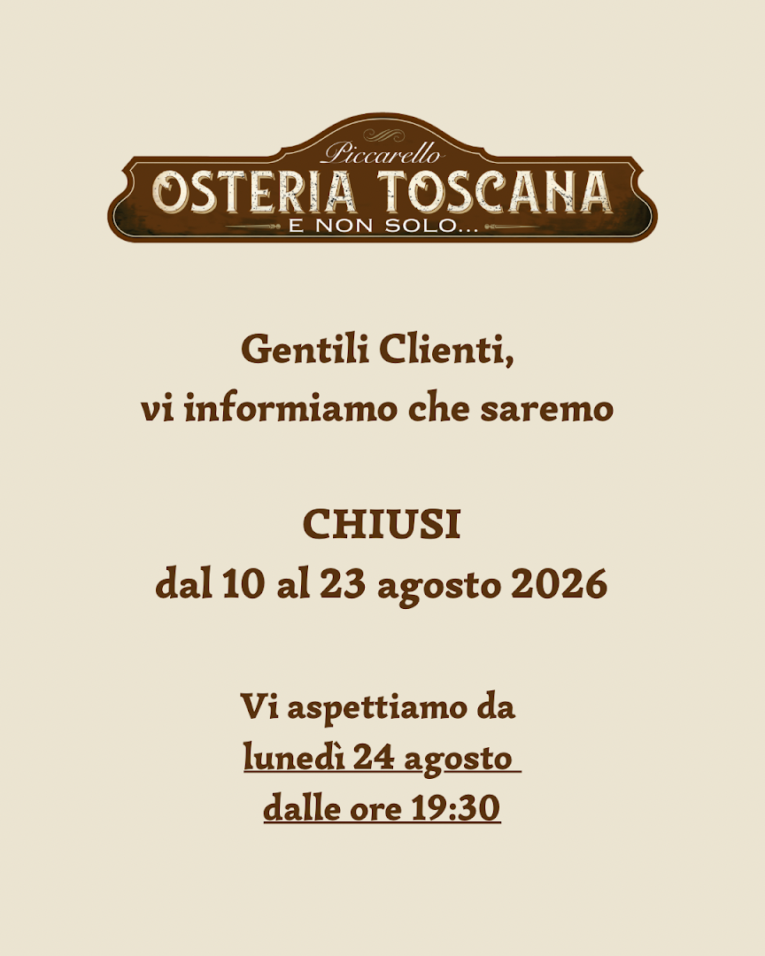 Piccarello Osteria Toscana e non solo