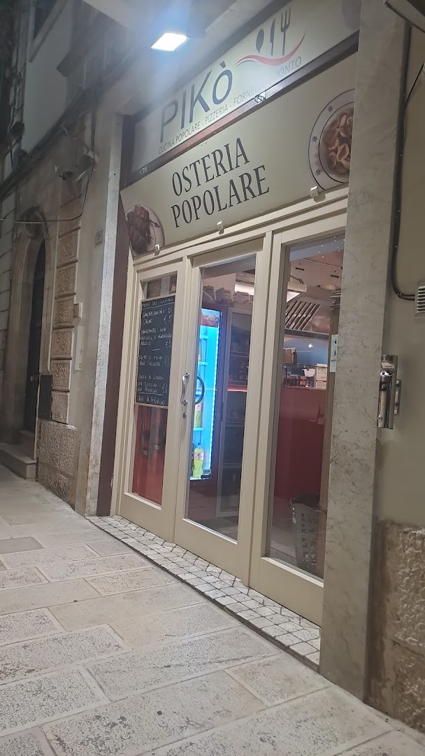 pikó osteria popolare - pizzeria -fornello cistranese