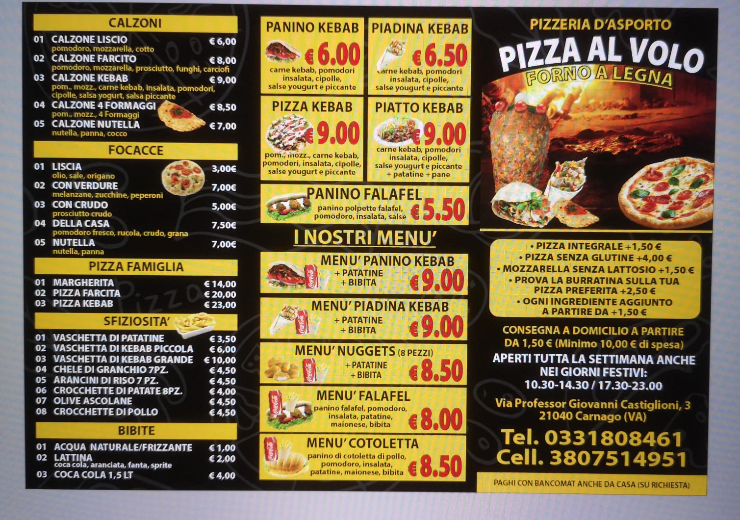 Pizza al volo Carnago, Carnago