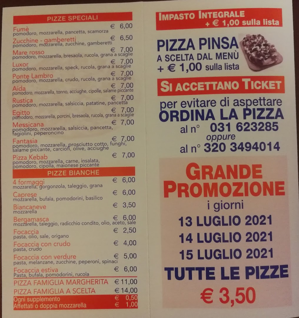 Pizzeria Aida Ponte Lambro