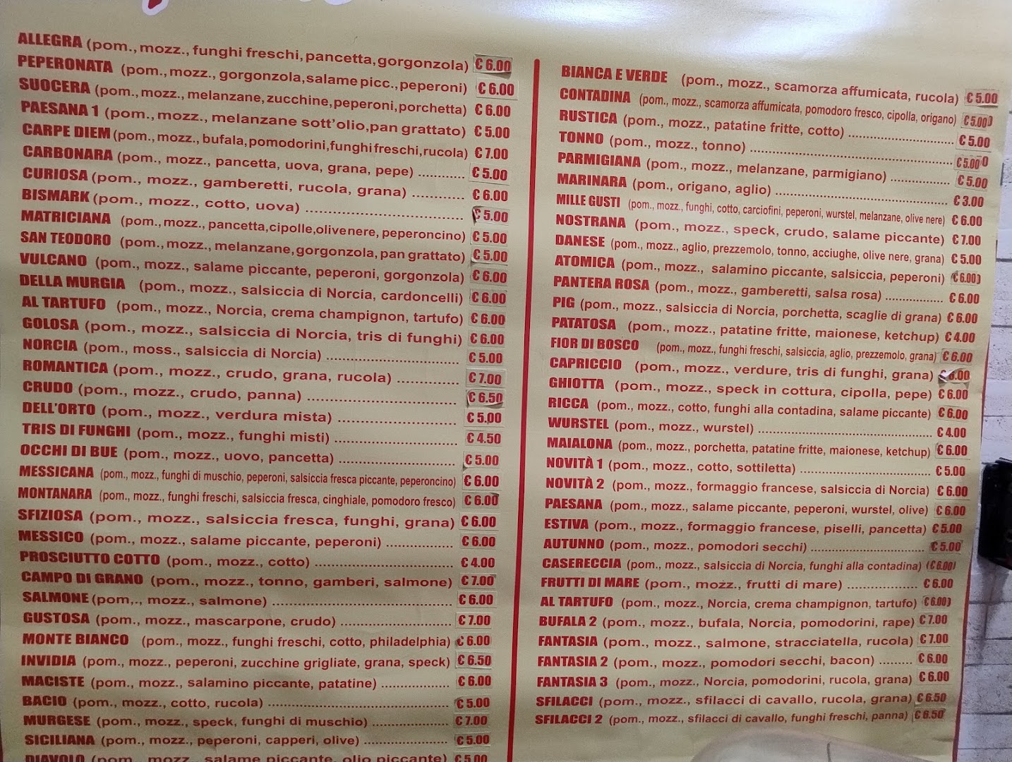 Pizzeria Campo Di Grano