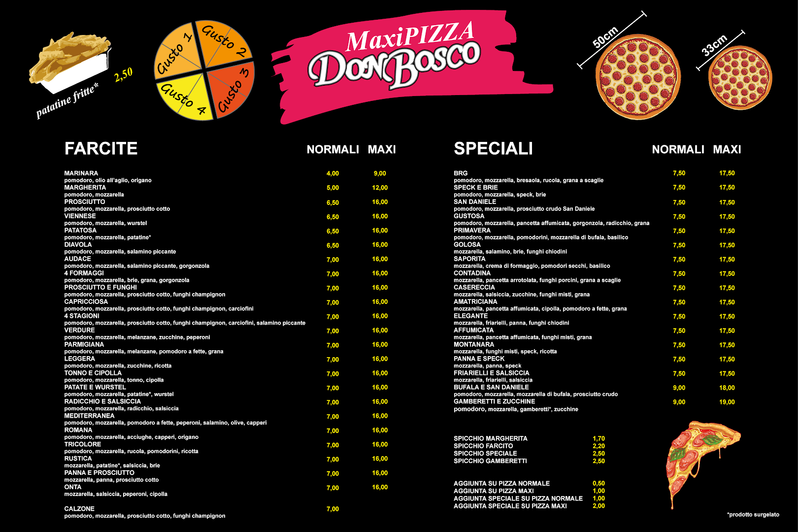 Pizzeria Don Bosco - Maxipizza