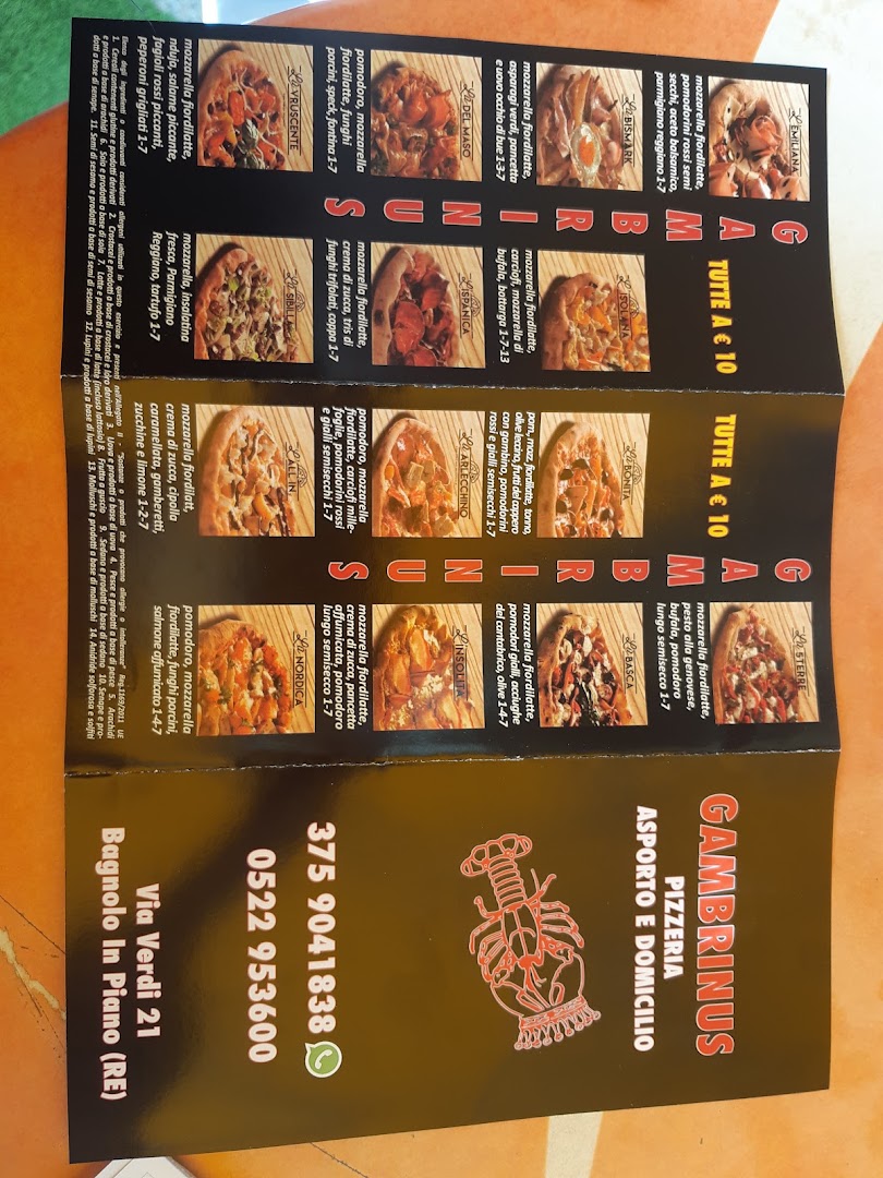 Pizzeria Gambrinus L'asporto