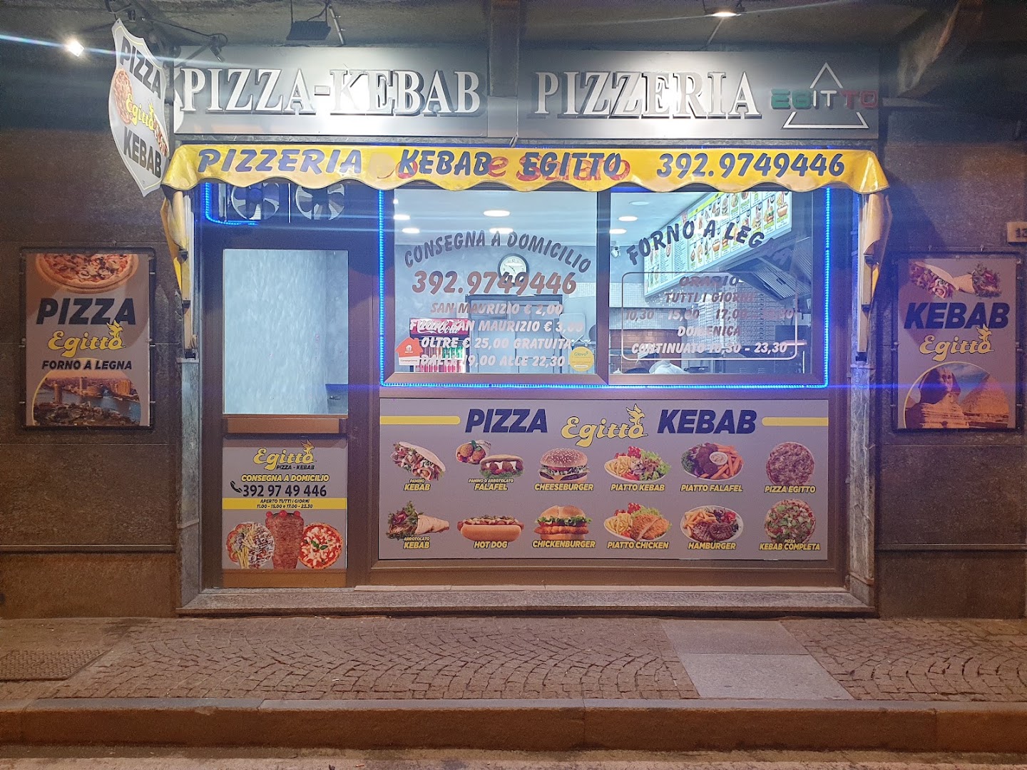 pizzeria kebab Egitto San Maurizio Canavese