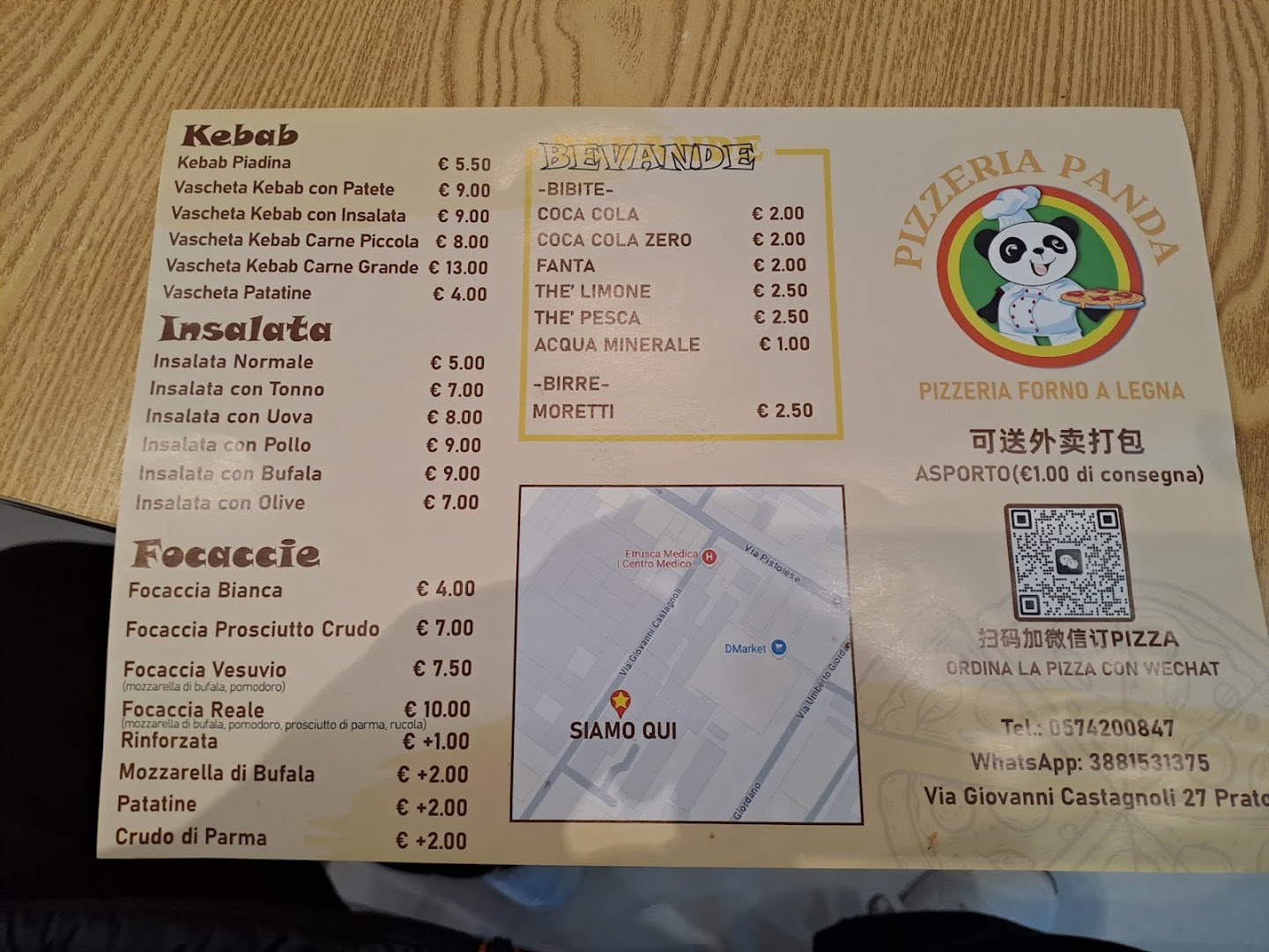 Pizzeria Panda Prato, Prato