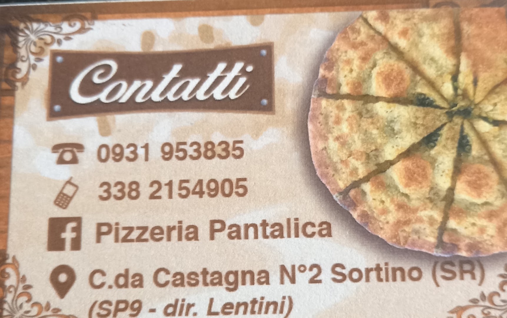 Pizzeria Pantalica, Sortino
