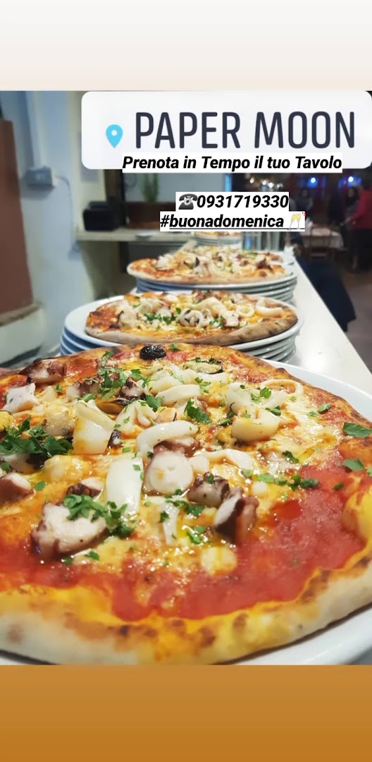 Pizzeria *Paper Moon* since 1984