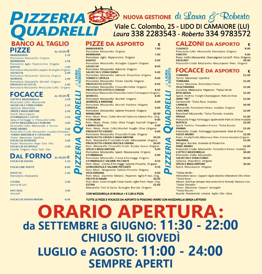 Pizzeria Quadrelli di Laura e Roberto