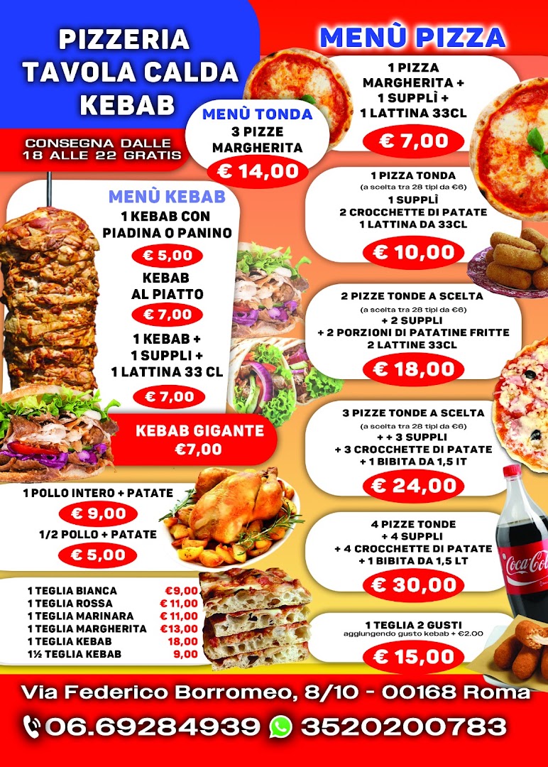 PIZZERIA TAVOLA CALDA KEBAB