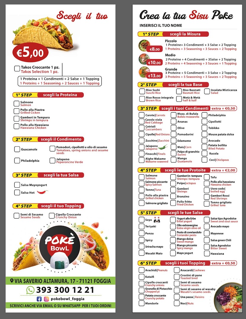 Pokè bowl- Foggia