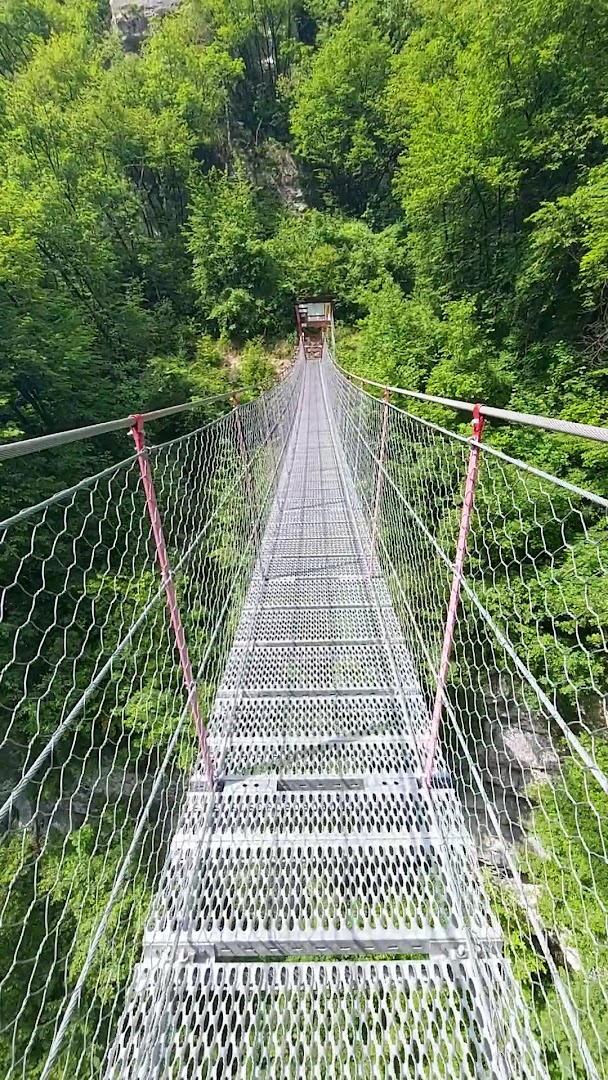 Ponte Tibetano della val Sorda