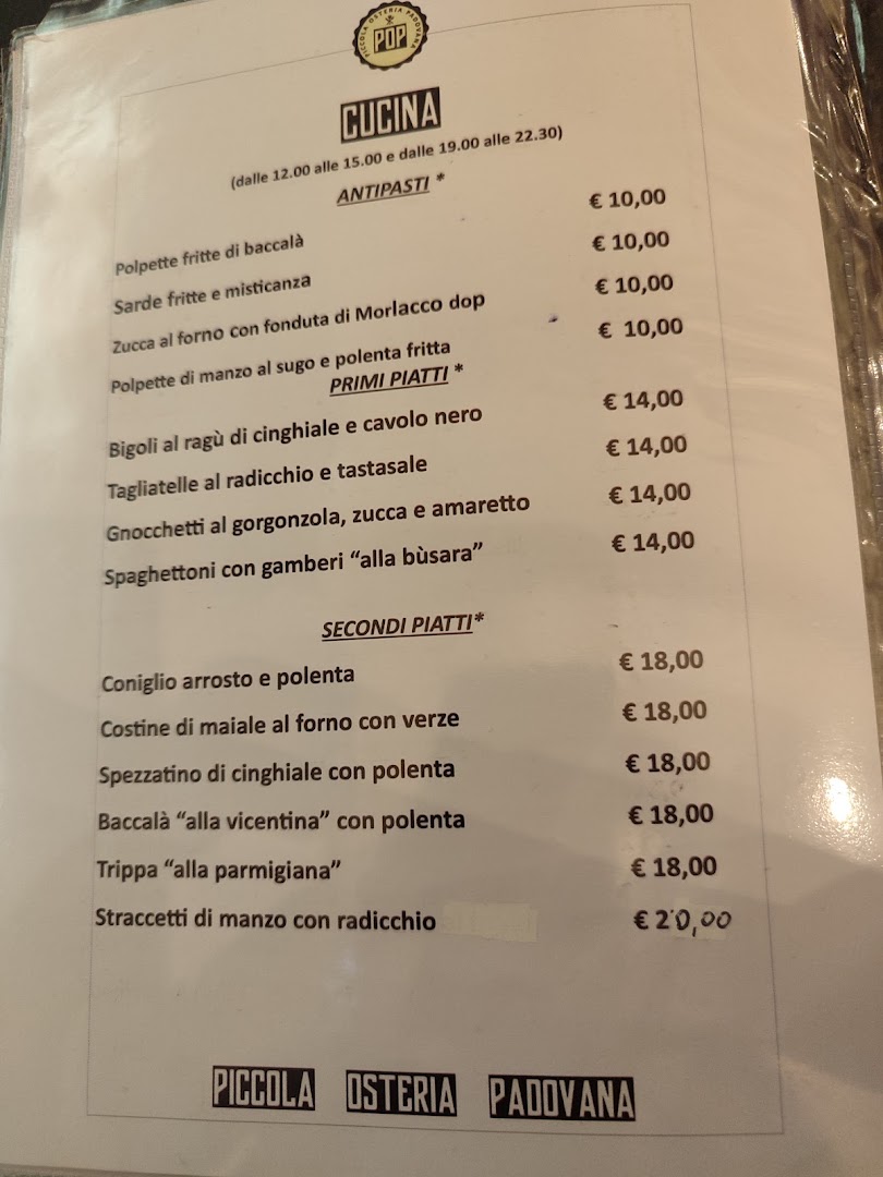PoP - Piccola Osteria Padovana