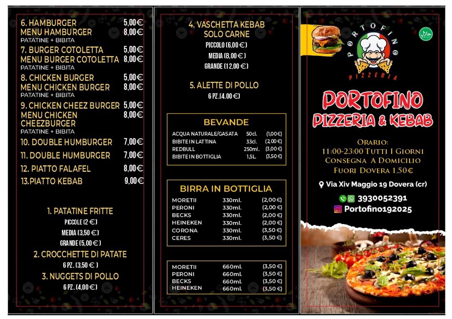 Portofino Pizzeria & kebab, Dovera