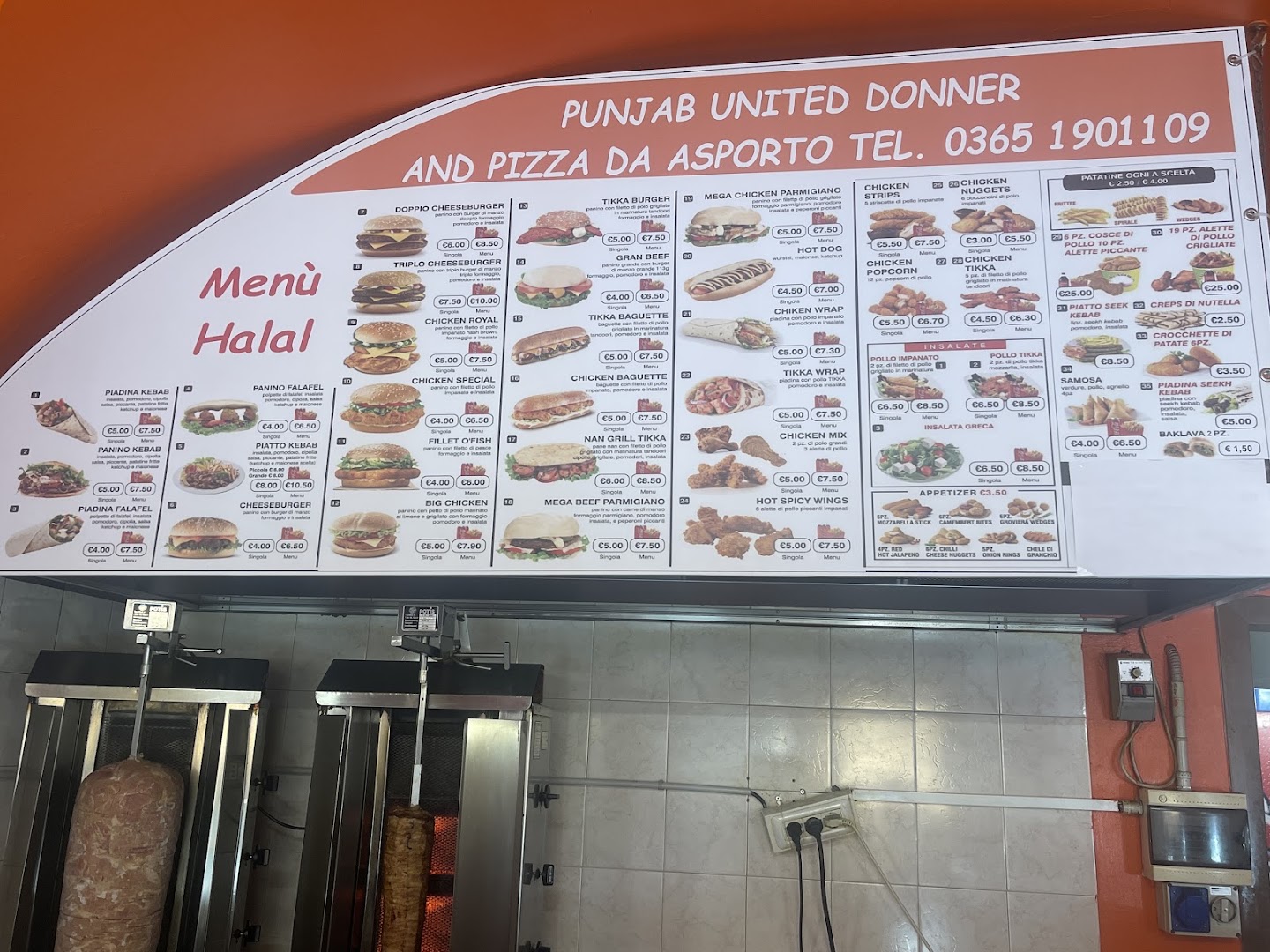 Punjab-United Doner Kebab Pizza Da Asporto