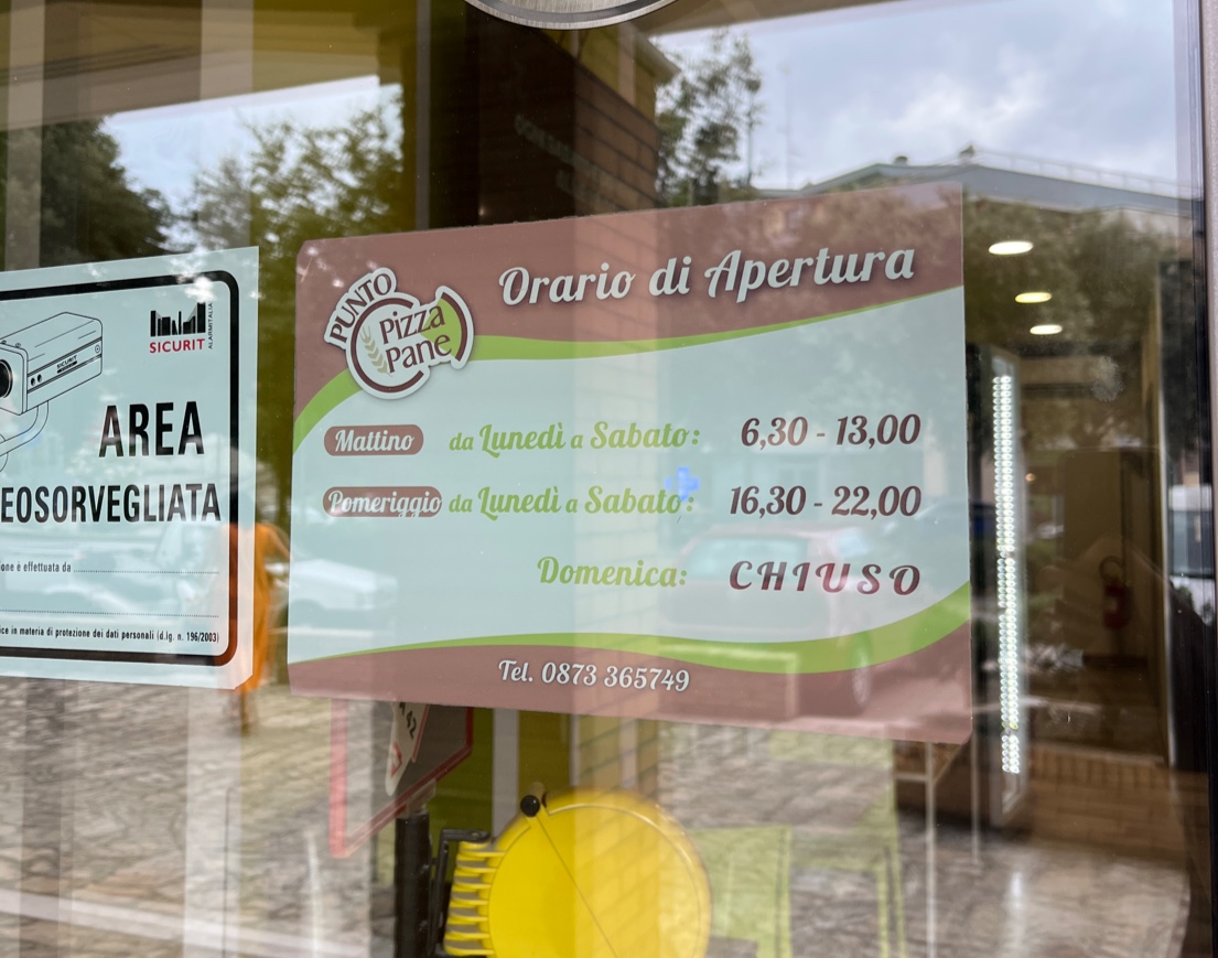 Punto Pizza Pane, Vasto