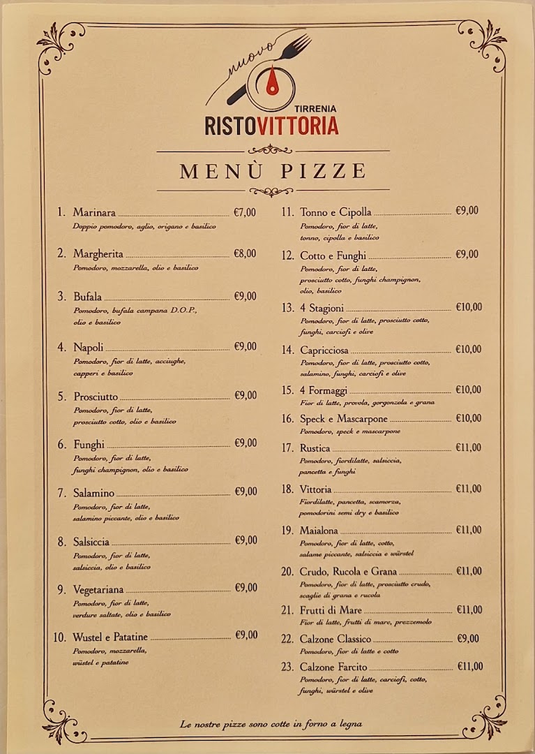 Ristorante Pesce e Carne "RistoVittoria" anche per Celiaci - senza lattosio, Vegetariani - Aperitivi - Pizzeria a Tirrenia