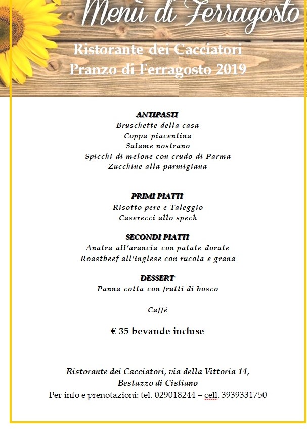 Ristorante Pizzeria dei Cacciatori