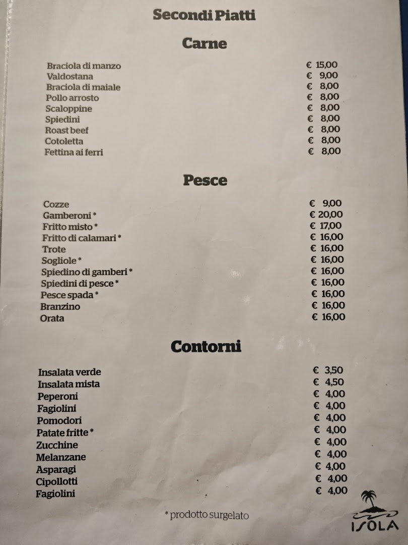 Ristorante Pizzeria Isola