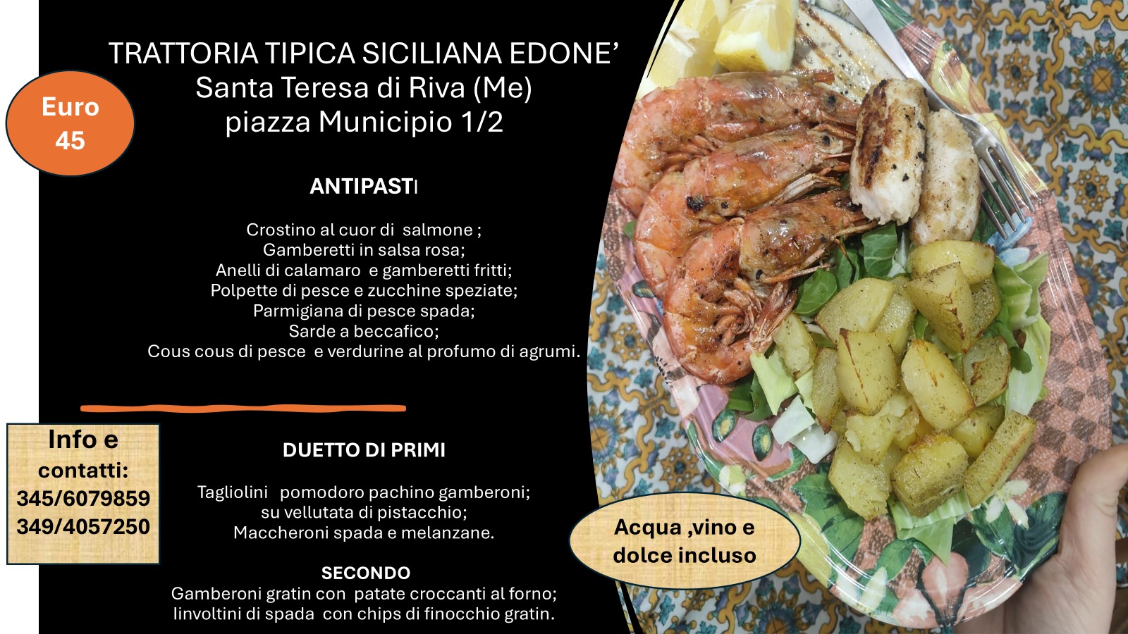 Ristorante Trattoria tipica siciliana Edonè