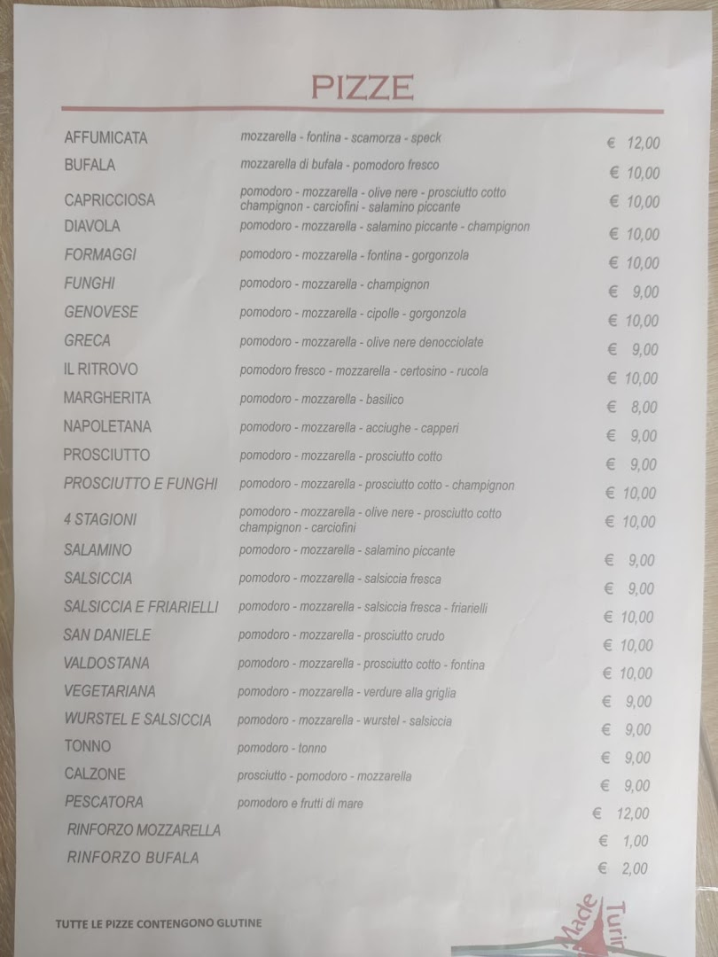 RITROVO SUL PO TORINO Ristorante-Pizzeria