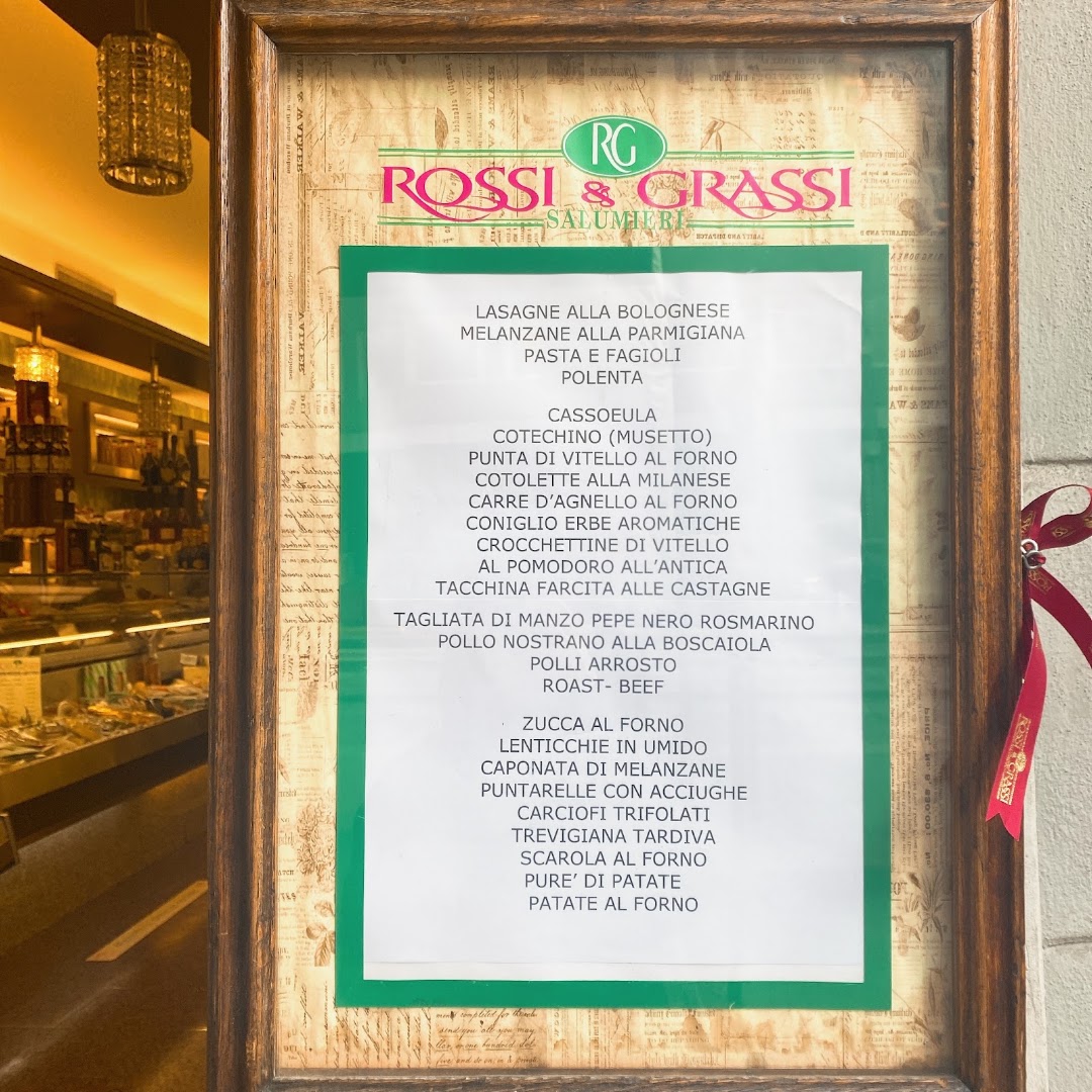 Rossi & Grassi Salumeria Gastronomia Rosticeria take away catering