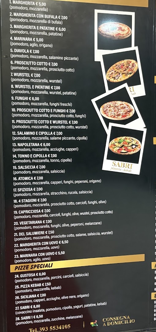 sabri pizzeria e kebab, Prato