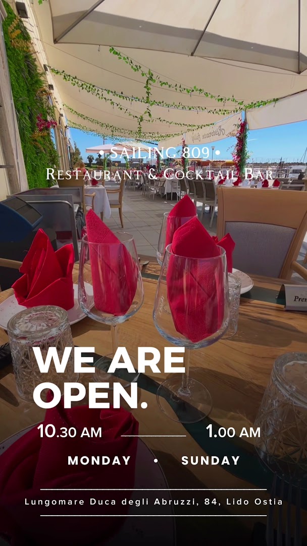 Sailing 809 Ristorante Cocktail Bar, Lido di Ostia