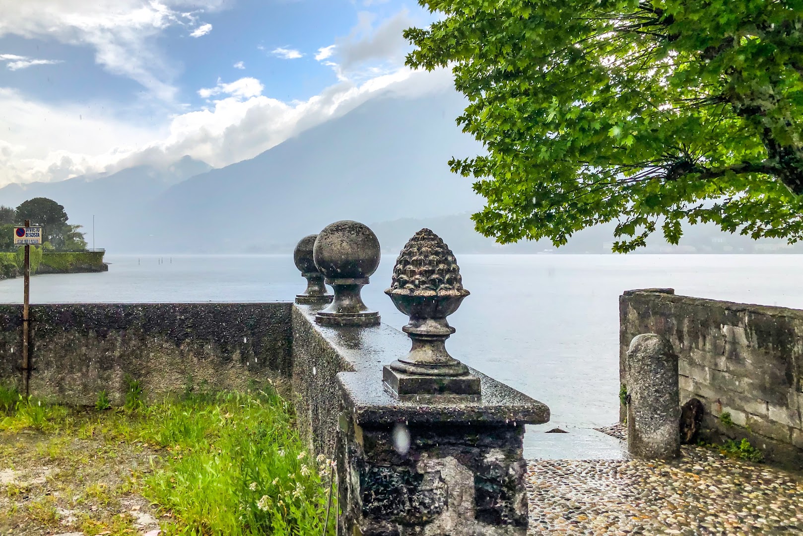 Scalinata per accedere a Villa Giulia