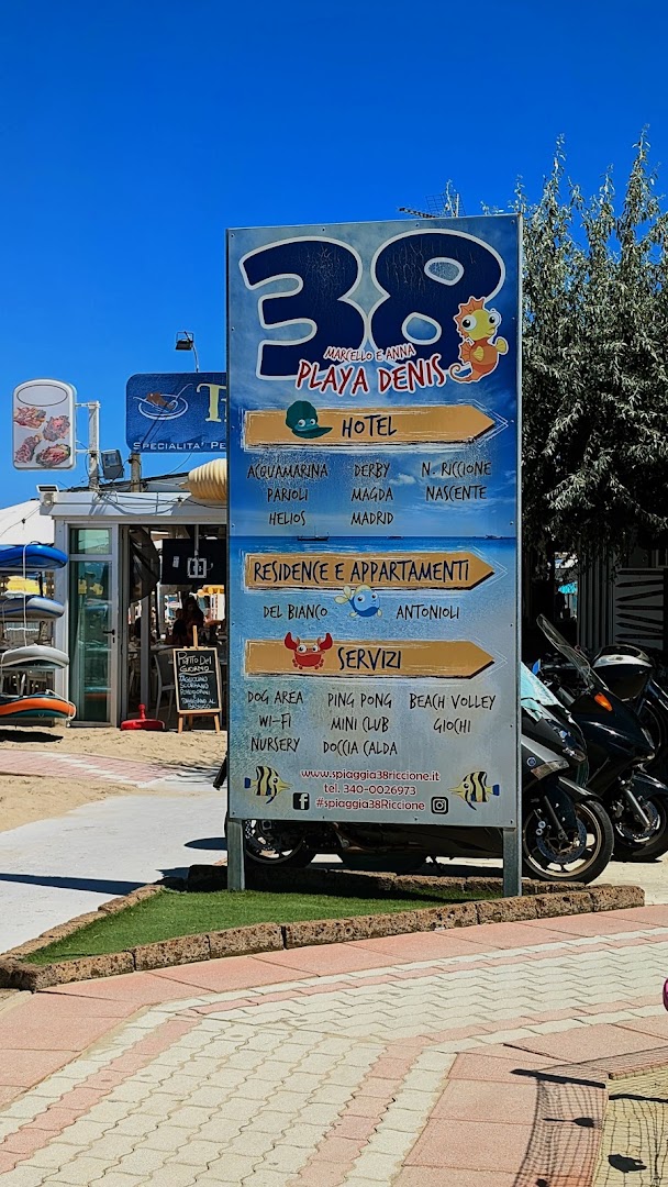 Spiaggia 38 Riccione Playa Denis