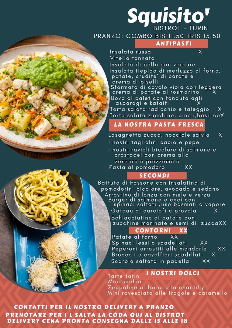 SquisiTo | Bistro a Torino | Pranzi e delivery Torino