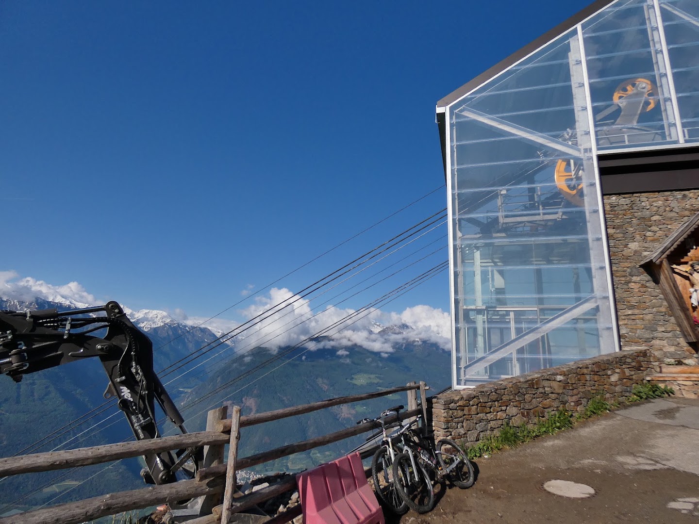 Stazione a monte funivia Laces - San Martino al Monte